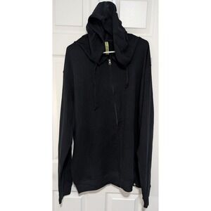 NWOT ECONSCIOUS Organic Cotton Hemp Zip Hoodie Washed Black Mens XXL EC5980
